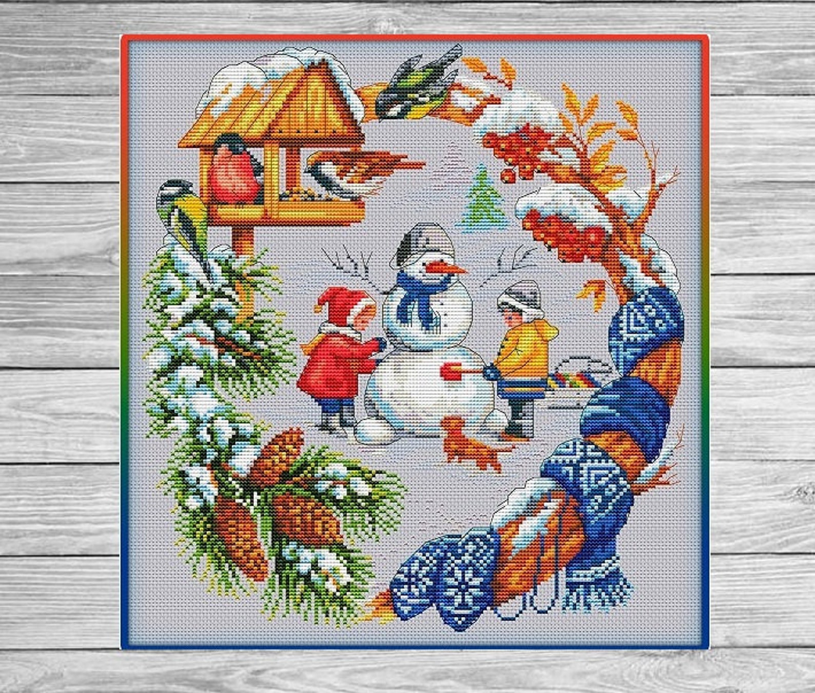 Купить Новогодний Набор Вышивка