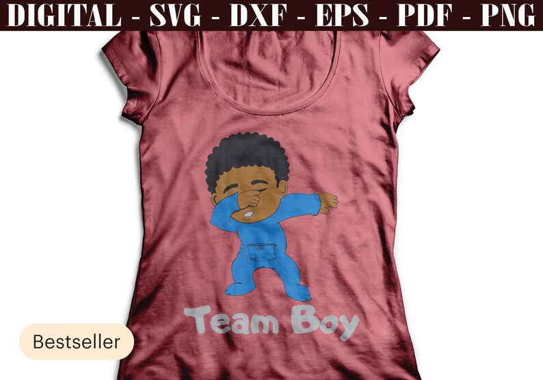 Download Gender Reveal Party Team Boy Cute Dabbing Black Baby Svg Digital Download File Svg Pdf Png Dxf Eps Prints Digital Prints Deshpandefoundationindia Org