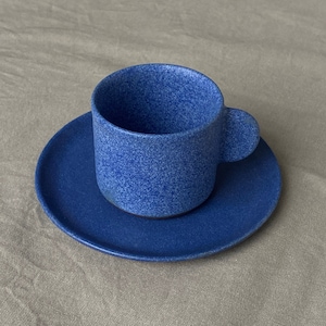 80 ml/ Sky Blue Espresso Cup with Matte &#39;Lazuri&#39; Glaze, STONEWARE /Americano Coffee Or Tea / Handmade, House Warming Gift, Home Decor, Gift