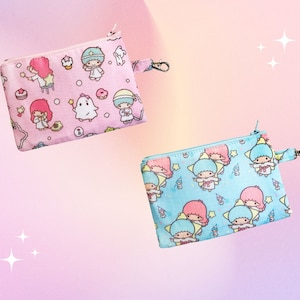 Portamonete carino fata / borsa pastello, animali Kawaii, custodia con cerniera, borsa da viaggio