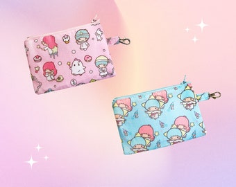 Porte-monnaie fée mignon | Sac pastel, animaux kawaii, pochette à fermeture éclair, sac de voyage