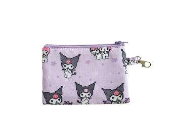Porte-monnaie personnages mignons | Sac pastel, animaux kawaii, pochette à fermeture éclair, sac de voyage