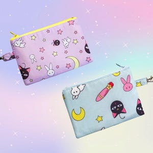 Magical Girl Coin Purse | Kawaii, Travel Pouch, Zipper Pouch, Anime Merch, Cute Gifts