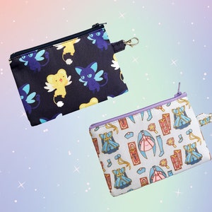 Magical Girl Coin Purse | Kawaii, Kero, Zipper Pouch, Travel pouch, Anime Bag, Cute Bag, Gifts for her