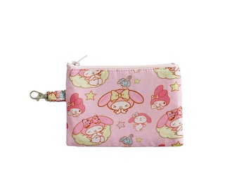 Bunny Character Coin Purse: Handmade Kawaii Pastel Pouch