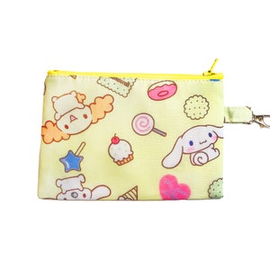 Cute Characters Coin Purse | Pastel Bag, Kawaii Animals, Zipper pouch, travel bag