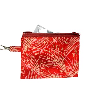 Bamboo Style Coin Purse | Zipper Pouch, Change Bag, Small Pouch, Cute Purse, Minimal Pattern, Kawaii
