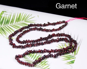 Natural Drilled Garnet Gemstone Chip Beads, Irregular Shaped Beads with Hole for DIY Jewelry - American Seller -