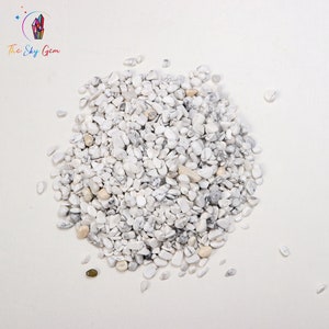 Natural Howlite Crystal Chips Bags - Undrilled Howlite Gemstone Chips