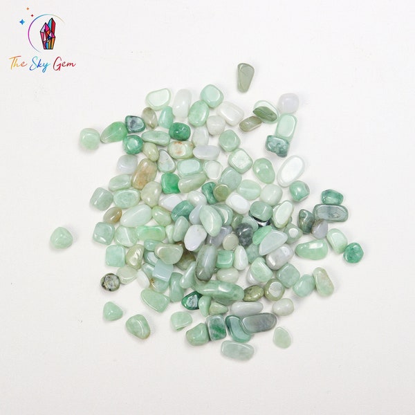 Natural Jadeite Crystal Chips Bags - Undrilled Jadeite Gemstone Chips