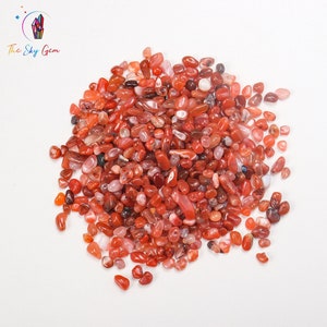Natuurlijke rode Agaat Crystal Chips Bags - Ongeboorde rode Agaat Edelsteen Chips