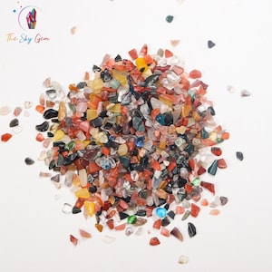 Natural Mixed Crystal Chips Bags - Undrilled Mixed Crystal Gemstone Chips