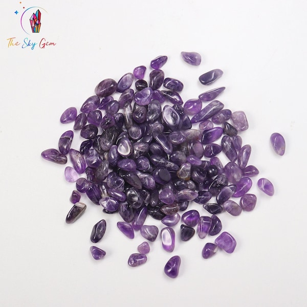 Natural Amethyst Crystal Chips Bags - Undrilled Amethyst Gemstone Chips