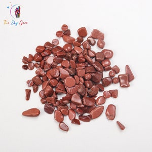 Red Sandstone Crystal Chips Bags - Undrilled Red Sandstone Gemstone Chips