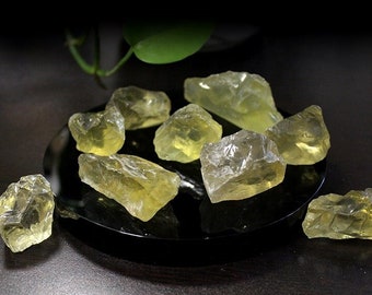 Trozos de cristal de citrino áspero natural - Piedras preciosas naturales crudas - Cristal curativo crudo