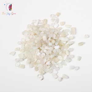 Natural Moonstone Crystal Chips Bags - Undrilled Moonstone Gemstone Chips