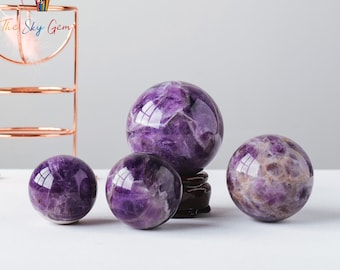 Natural Amethyst Sphere - Amethyst Ball - Undrilled Amethyst Crystal Ball - Amethyst Healing Crystal