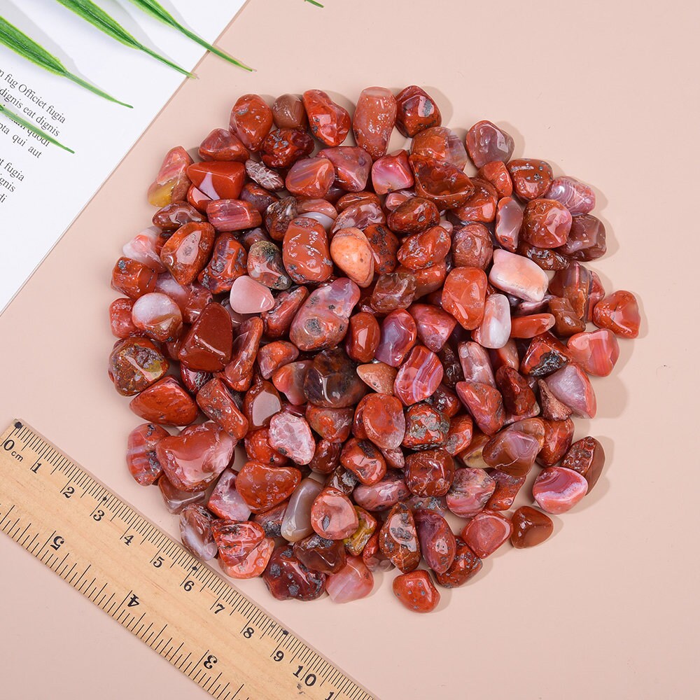 South Red Agate Crystal Chips Bulk South Red Agate Gemstone Etsy