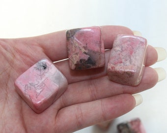 Rhodonite Crystal Tumbled Stone, Polished Stone, Pocket Stone