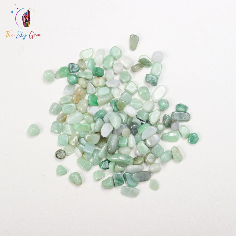 Natural Jadeite Crystal Chips Bags Undrilled Jadeite Gemstone Chips image 1