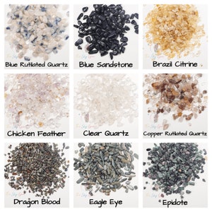 Crystal Chips Bags, Over 50 Different Kind of Gemstone Chips American Seller image 3