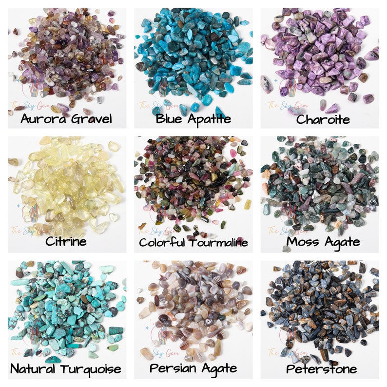 Crystal Chips Bags, Over 50 Different Kind of Gemstone Chips American Seller image 7