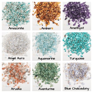 Crystal Chips Bags, Over 50 Different Kind of Gemstone Chips American Seller image 2