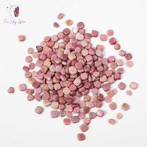 Natural Rhodonite Crystal Chips Bags - Undrilled Rhodonite Gemstone Chips