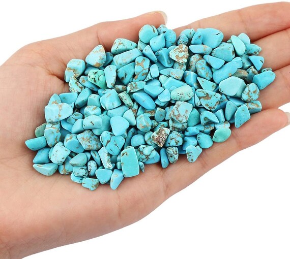 Turquoise Crystal Chips Bulk Turquoise Gemstone Chips Etsy