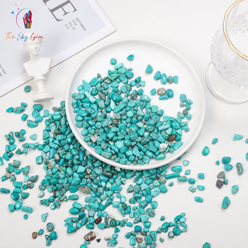 Turquoise Crystal Chips Bulk Turquoise Gemstone Chips Etsy