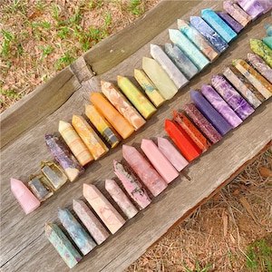 Natural Crystal Points - Crystal Tower - Crystal Obelisk - Healing Wand