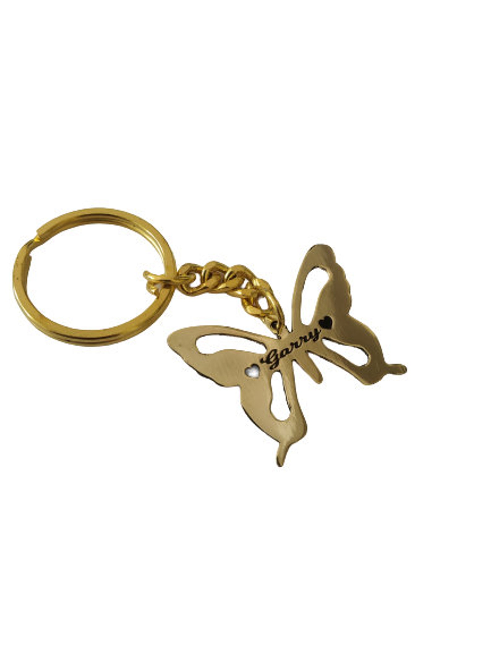 Butterfly keychain custom name keychain engraved keychain Etsy
