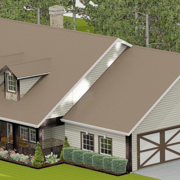 Cd225-house floor plan-2,495 sqft.-3 bedroom,3 bath-1 story country style