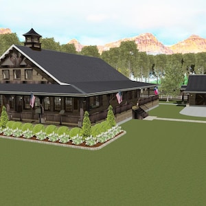 Cd303-house floor plan-3,233 sqft, 4 bedroom,3 full & 2 half bath, 2 story, country ranch style