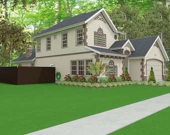 CD 229 C-house floor plan-2,457 sqft-3 bedroom, 2.5 bath, 2 story, Traditional