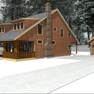 Cd 228-house floor plan, 1,882 sqft., 3 bedroom, 2.5 bath-2 story, cabin