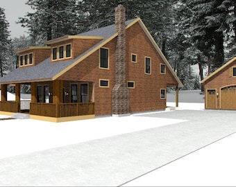 Cd 228-house floor plan, 1,882 sqft., 3 bedroom, 2.5 bath-2 story, cabin