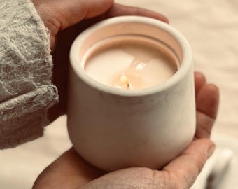 Studio Edition Essential Oil Candle | Coconut & Beeswax | Hand-Cast Concrete Vessel | Slow Living Home Ritual
