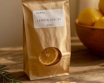 Dried California Lemon Slices | Food Grade Citrus for Crafts, Wreaths, Decor