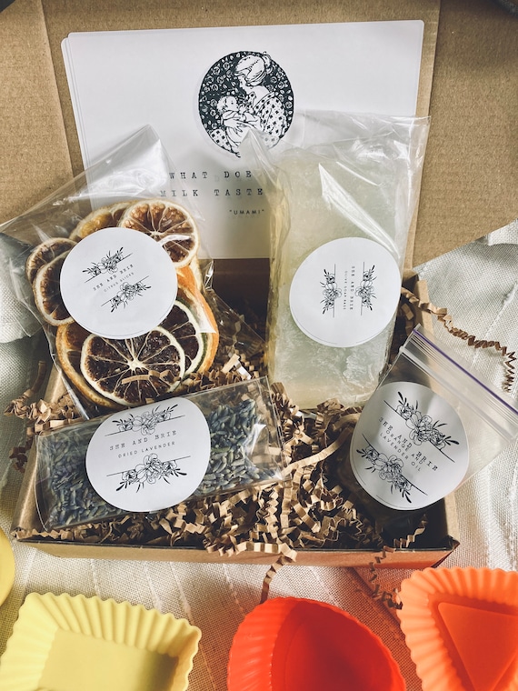 DIY Breast Milk Soap Making Kit: Olive Oil Base, Lavender & Citrus