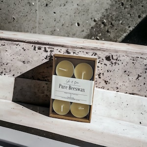 Beeswax tea light| Yellow Beeswax Handmade tealights