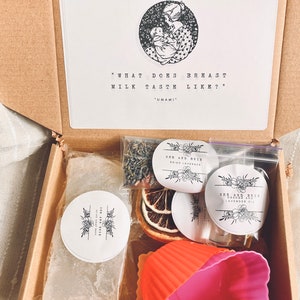 Kit para hacer jabón casero con leche materna: base de aceite de oliva, lavanda y cítricos. imagen 2