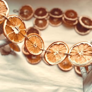 Dried Orange Slice Garland: Rustic Christmas Holiday Decor