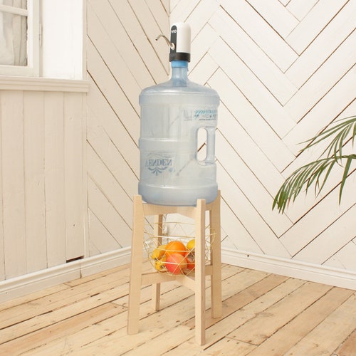Water Dispenser Floor Stand for 5 Gallon Bottle Wooden Etsy