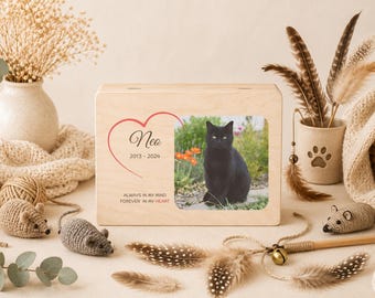 Personalized Pet Memorial Box, Dog Cat Memory Keepsake, Pet Loss Gift
