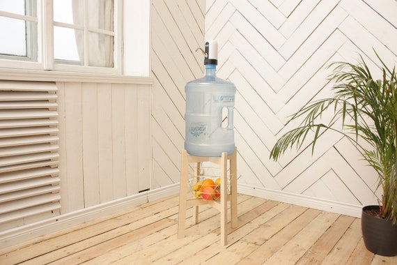 Water Dispenser Floor Stand for 5 Gallon Bottle Wooden Berkey