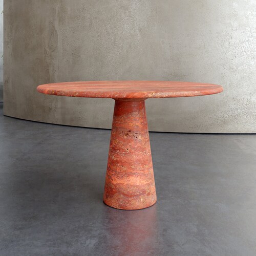 Customisable Beige Travertine Dining Table Size of Your Etsy