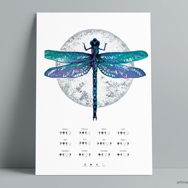 Dragonfly 2024 Calendar Etsy