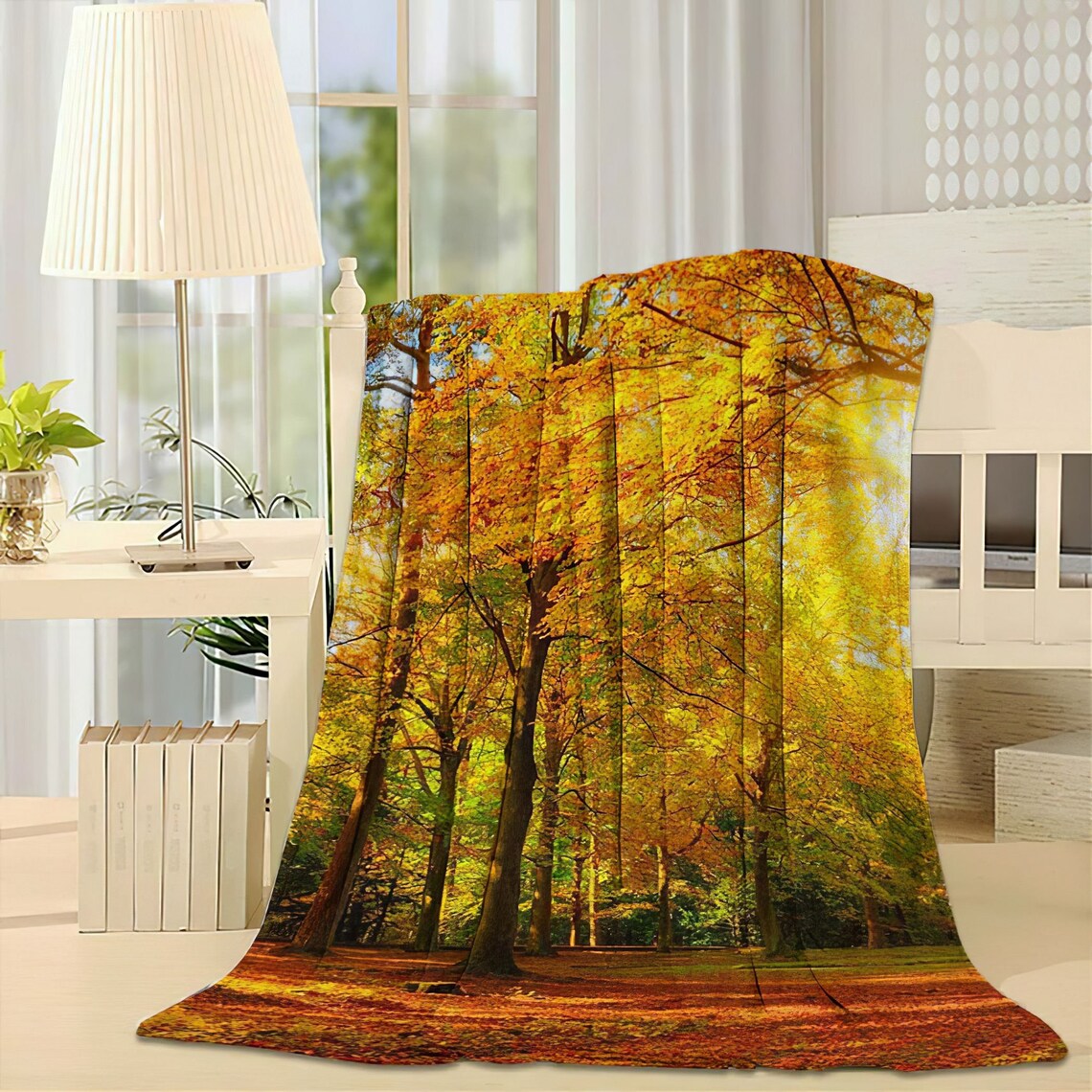 Autumn Landscape Nature Fleece Throw BlanketAll Over Etsy
