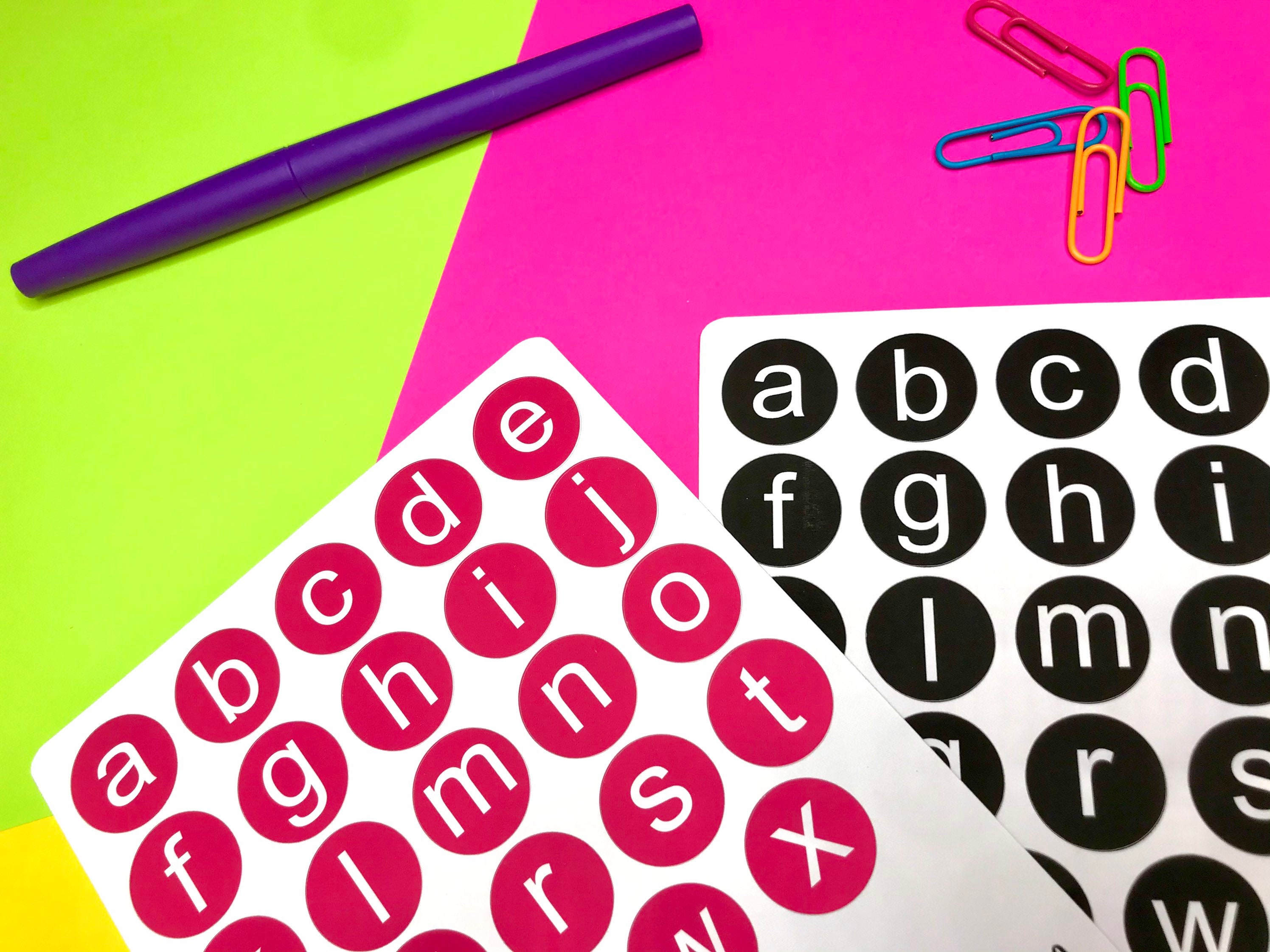 Lowercase Alphabet Stickers Phonic Stickers Teaching Etsy